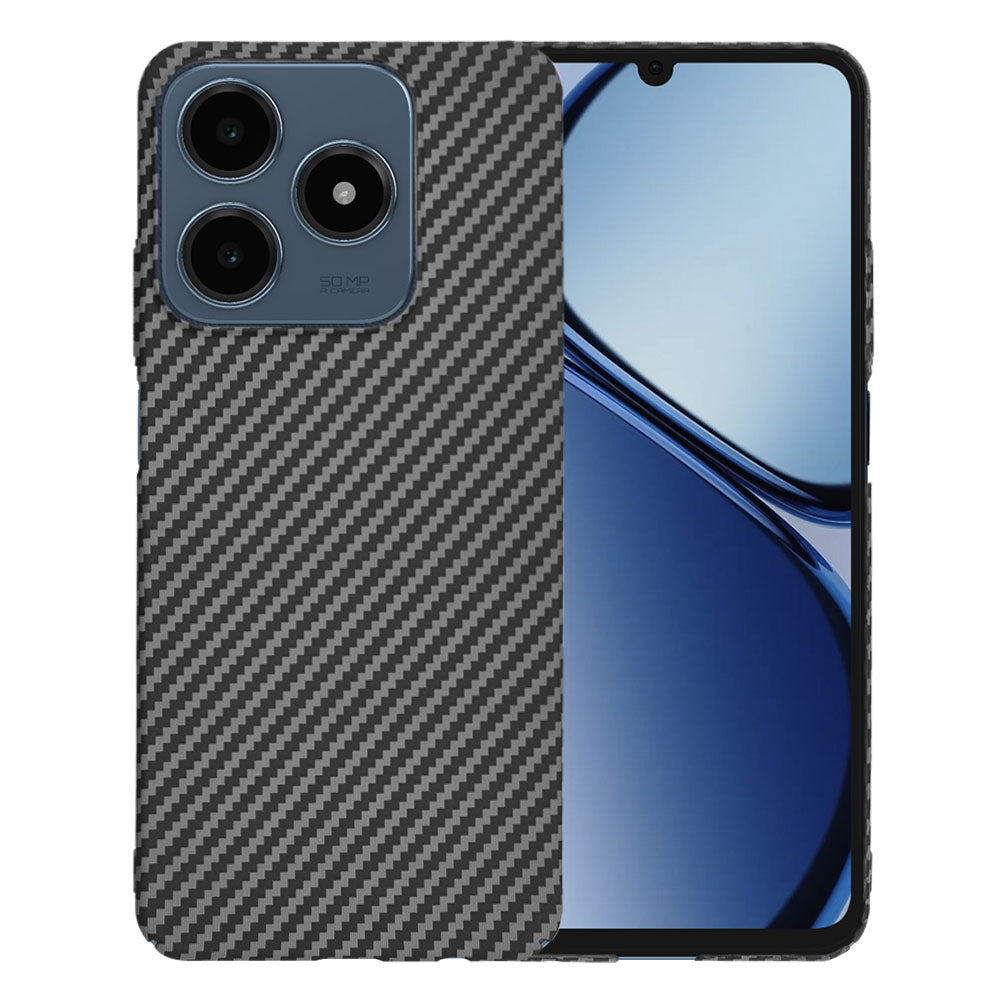 Coque pour Realme C63 / C61, Techsuit, Carbonite FiberShell, Noire