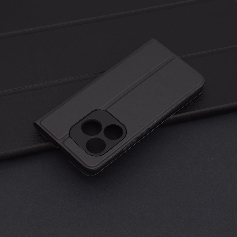 Coque pour Realme GT 6T / GT 6, Techsuit, Magskin Book, Noire