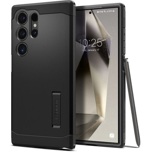 Etui pour Samsung Galaxy S24 Ultra S928, Spigen, Tough Armor, Noir