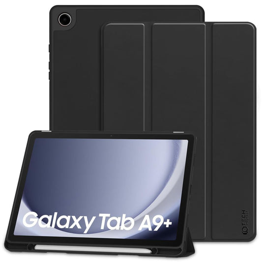 Tasche für Samsung Galaxy Tab A9+, Tech-Protect, SC PEN, Schwarz