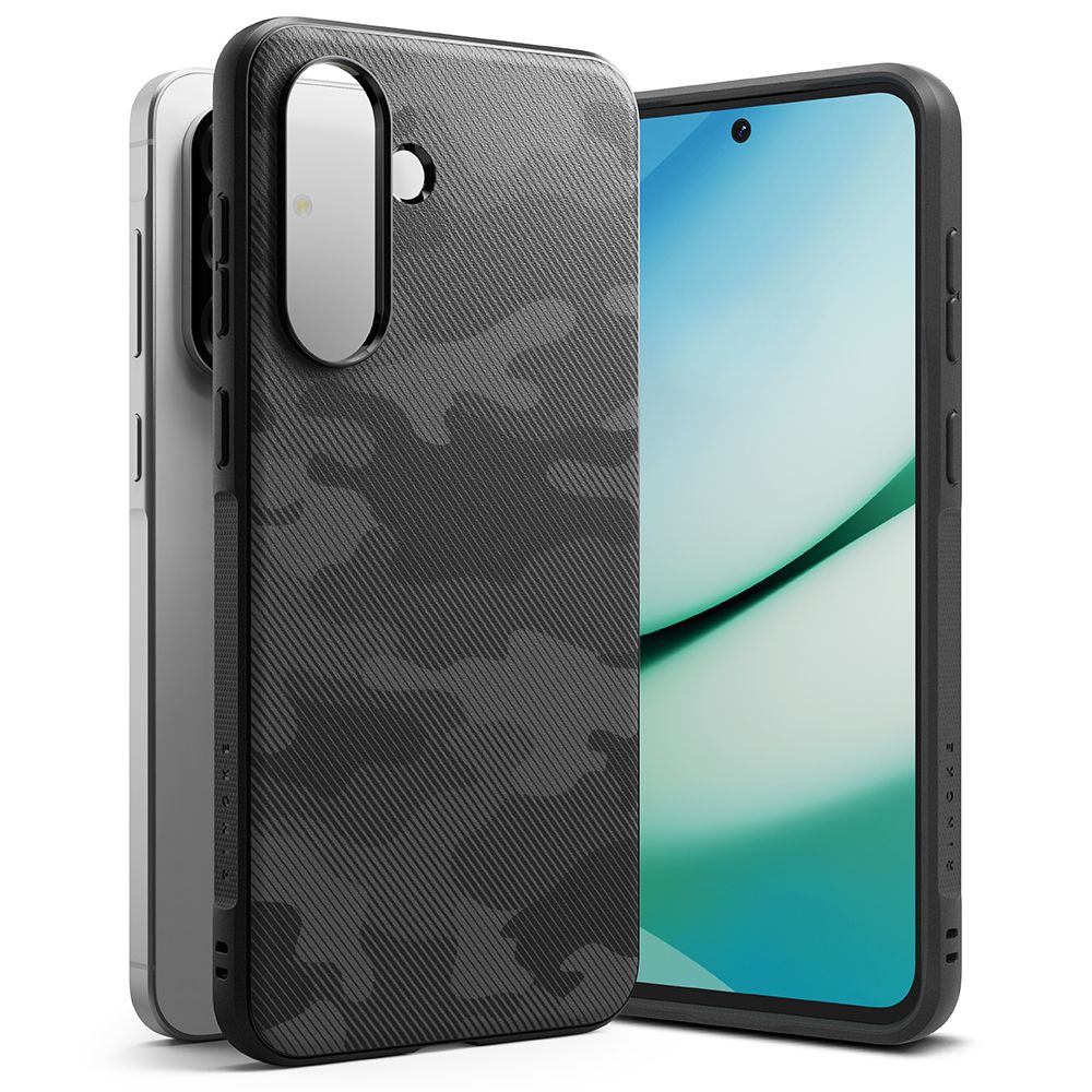 Étui pour Samsung Galaxy A36 A366, Ringke, Onyx Camo, Noir