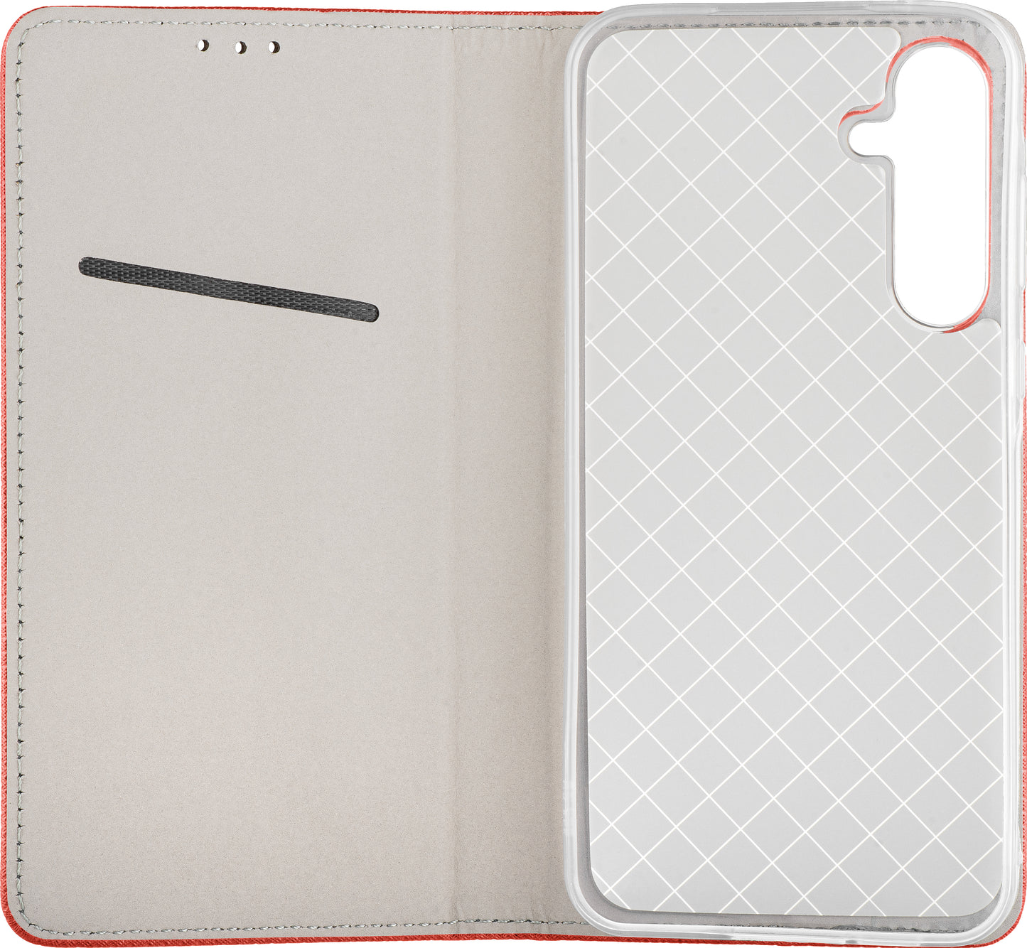 Coque pour Samsung Galaxy A57 5G, OEM, Smart Magnet, Rouge