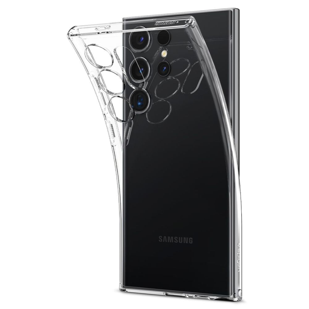 Coque pour Samsung Galaxy S24 Ultra S928, Spigen, Liquid Crystal, Transparent ACS07283