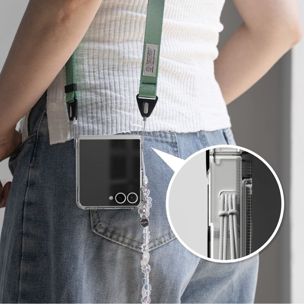 Étui pour Samsung Galaxy Z Flip7 F766, Ringke, Fusion, Transparent