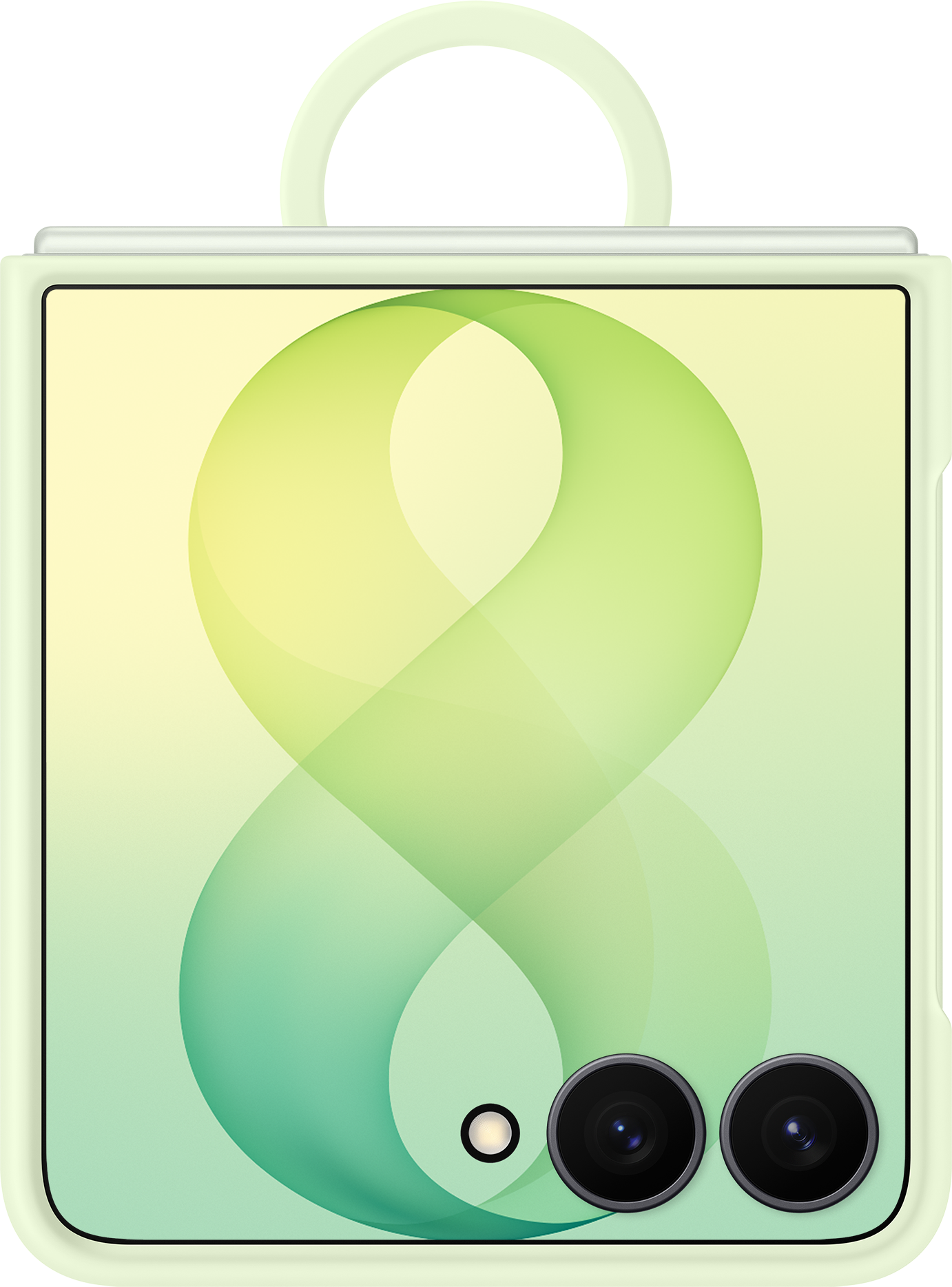Coque pour Samsung Galaxy Z Flip8 F776, Anneau en silicone magnétique, Vert EF-EF776CGEGWW