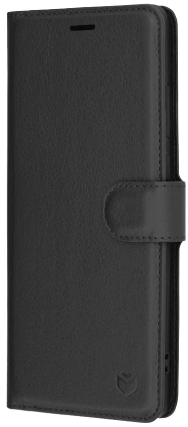 Coque pour Samsung Galaxy A56 A566, Techsuit, Leather Folio, Noire