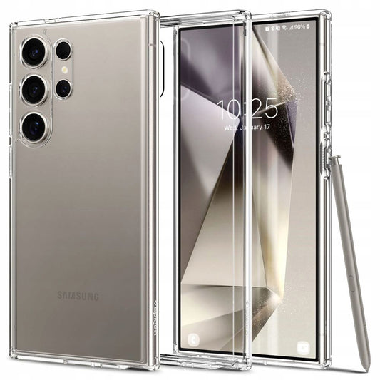 Pochette pour Samsung Galaxy S24 Ultra S928, Spigen, Ultra Hybride, Transparent ACS07292