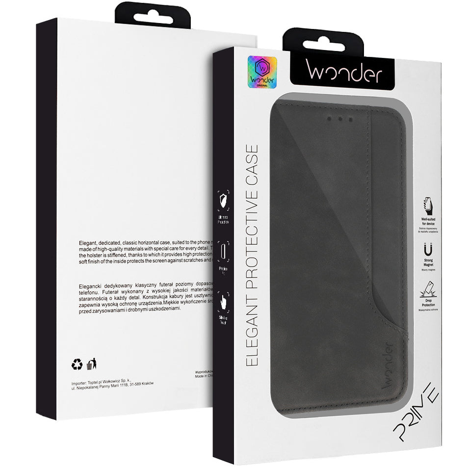 Coque pour Samsung Galaxy A53 5G A536, Wonder, Prime, Noire