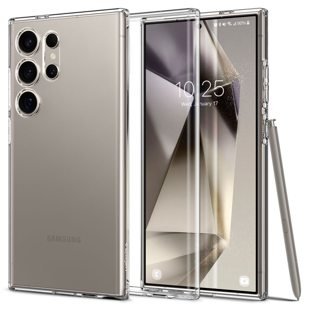 Coque pour Samsung Galaxy S24 Ultra S928, Spigen, Liquid Crystal, Transparent ACS07283