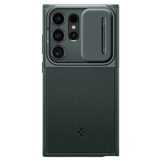Pochette pour Samsung Galaxy S24 Ultra S928, Spigen, OPTIK ARMOR, Vert ACS07314