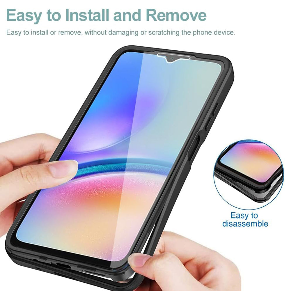 Coque pour Samsung Galaxy A05 A055, Techsuit, ColorVerse 360, Noire
