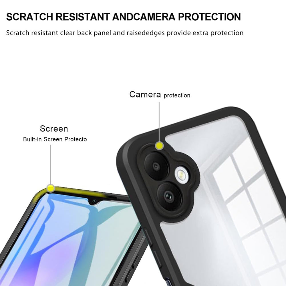 Coque pour Samsung Galaxy A05 A055, Techsuit, ColorVerse 360, Noire