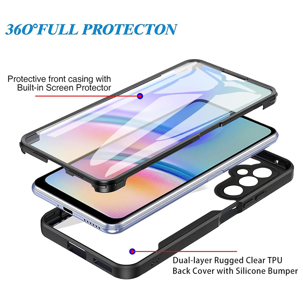 Coque pour Samsung Galaxy A05s A057, Techsuit, ColorVerse 360, Bleue