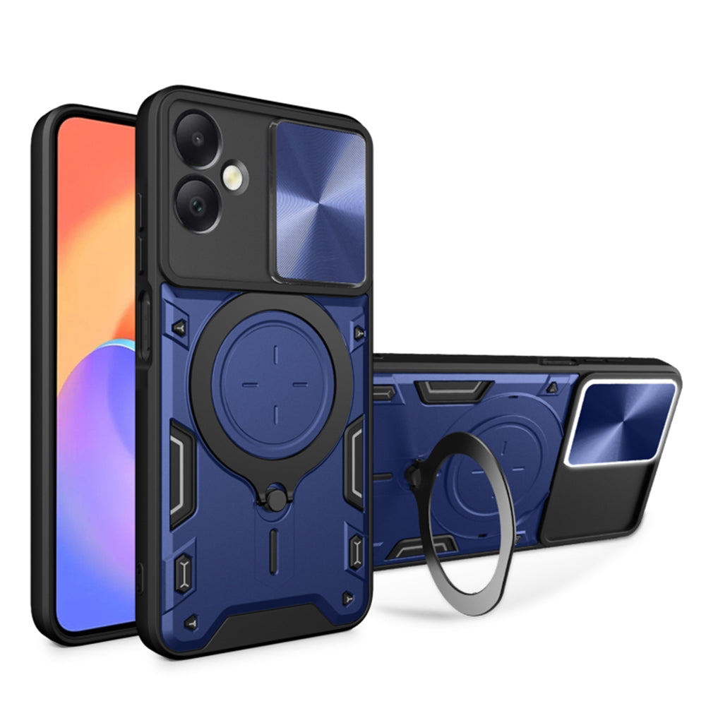 Coque pour Samsung Galaxy A06 A065, Techsuit, CamGuard Pro, Bleue