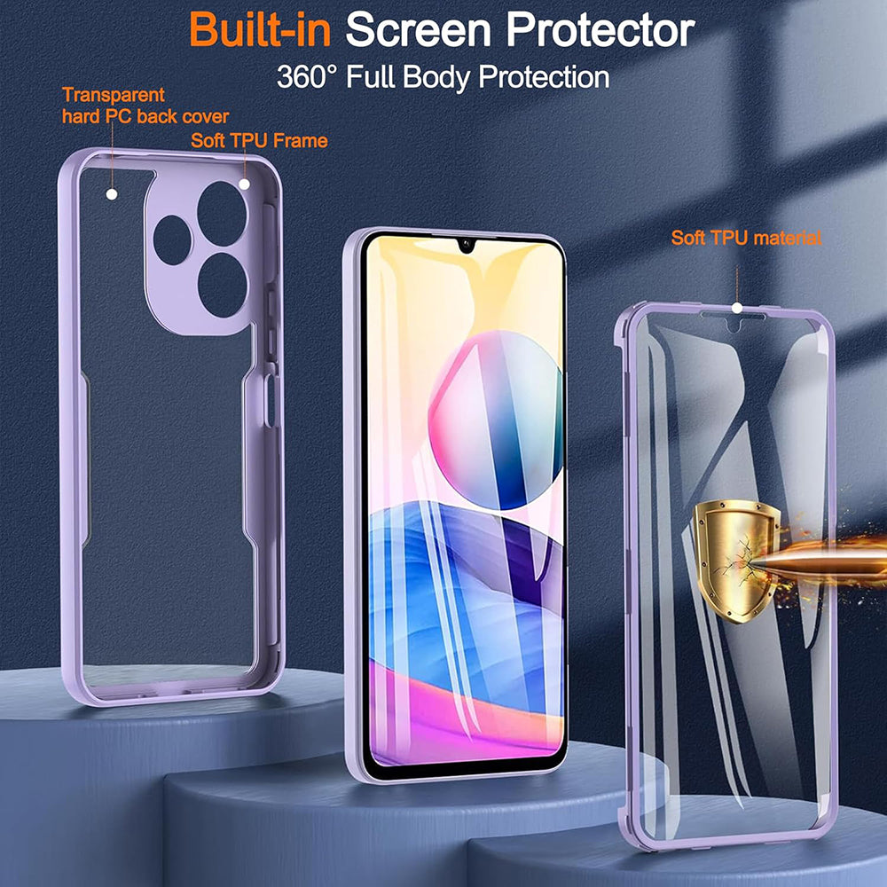 Coque pour Samsung Galaxy A06 A065, Techsuit, ColorVerse 360, Noire
