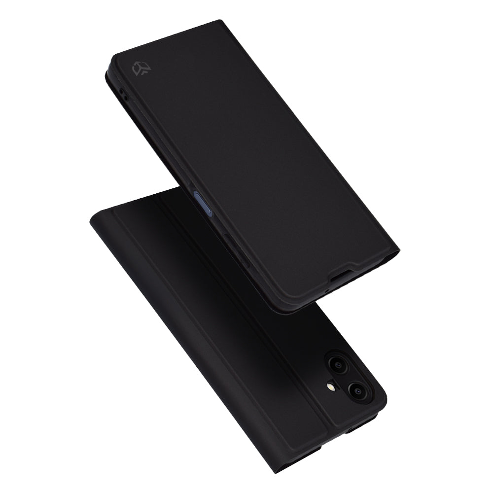Coque pour Samsung Galaxy A06 A065, Techsuit, Magskin Book, Noire