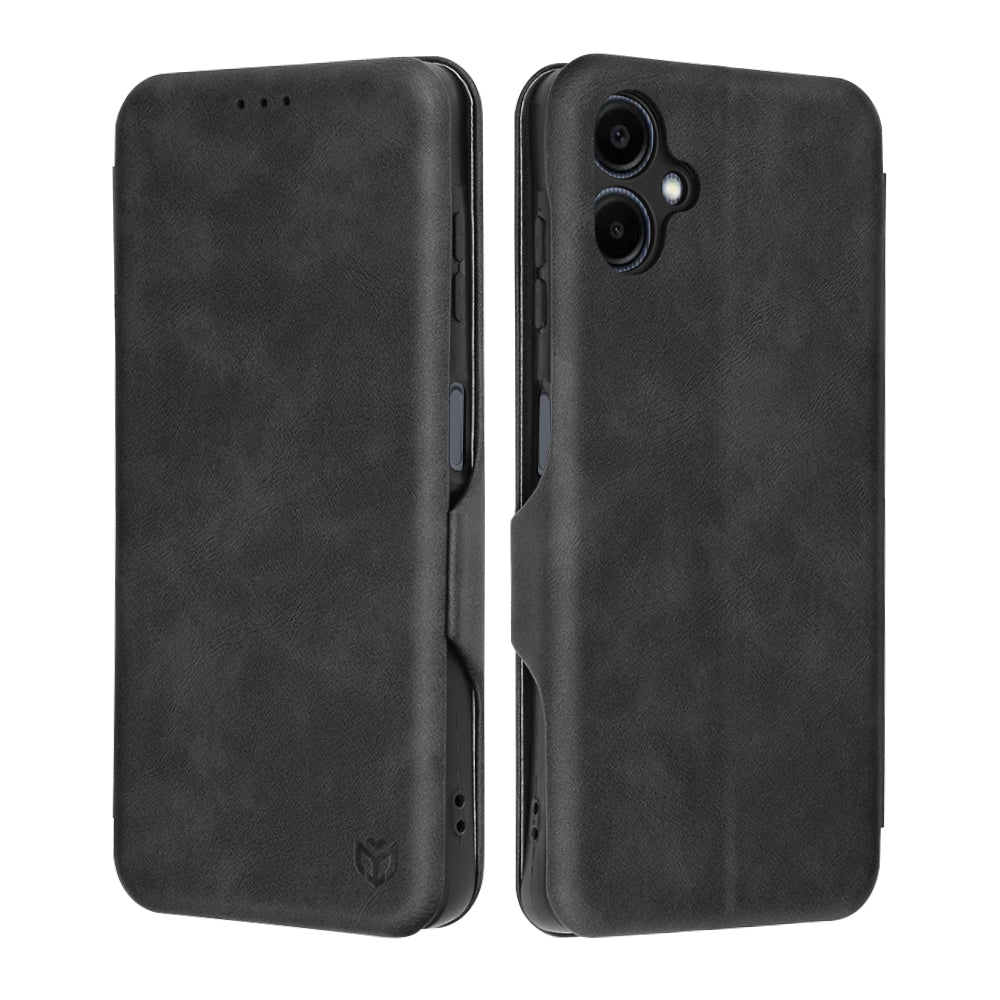 Coque pour Samsung Galaxy A06 A065, Techsuit, Safe Wallet Plus, Noire