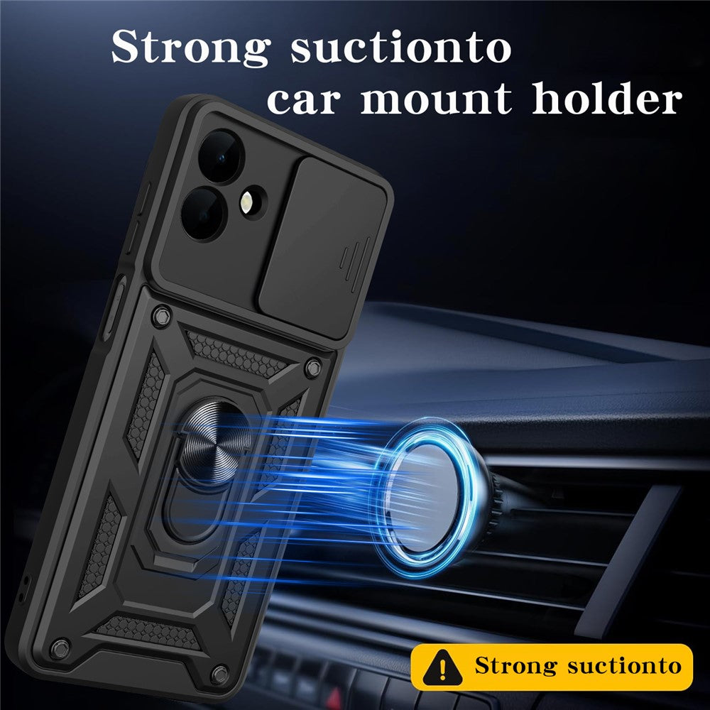 Hülle für Samsung Galaxy A08 4G A085 / A07 5G A076, Techsuit, CamShield, Schwarz