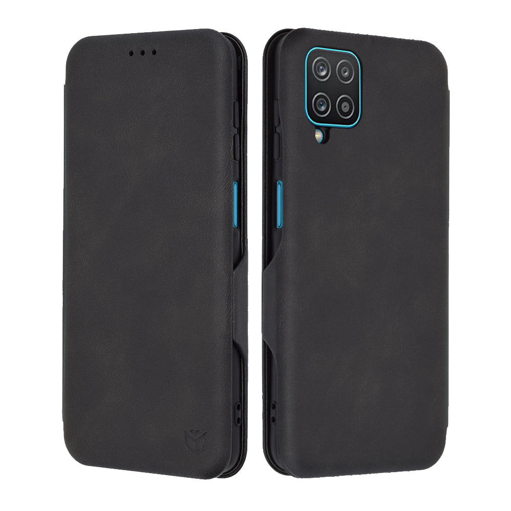 Coque pour Samsung Galaxy A12 Nacho A127 / A12 A125, Techsuit, Safe Wallet Plus, Noire