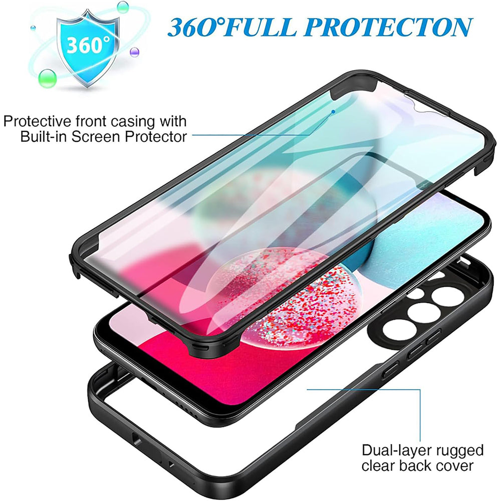 Coque pour Samsung Galaxy A14 A145 / A14 5G A146, Techsuit, ColorVerse 360, Bleue