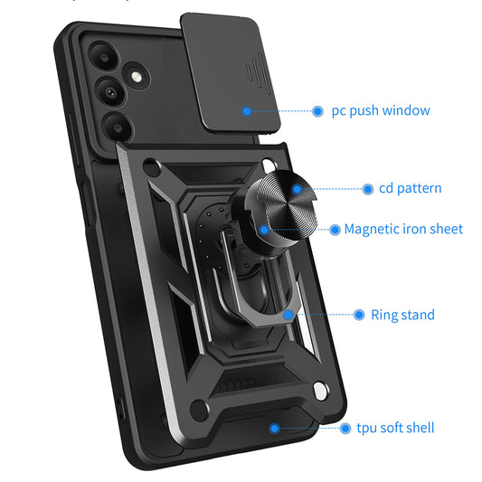 Coque pour Samsung Galaxy A15 5G A156 / A15 A155, Techsuit, CamShield, Bleue