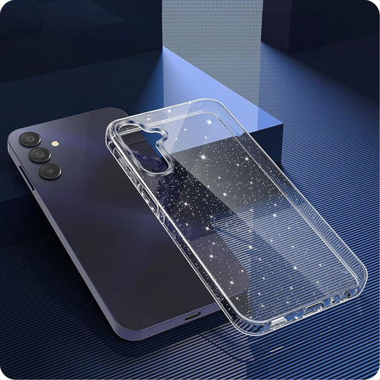 Coque pour Samsung Galaxy A15 5G A156 / A15 A155, Techsuit, SparkleSkin, Transparente