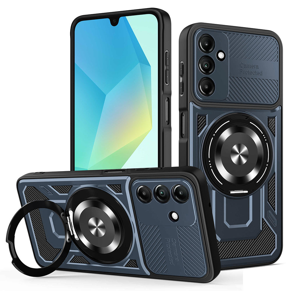 Coque pour Samsung Galaxy A16 5G A166 / A16 4G A165, Techsuit, RuggedCam, Bleue