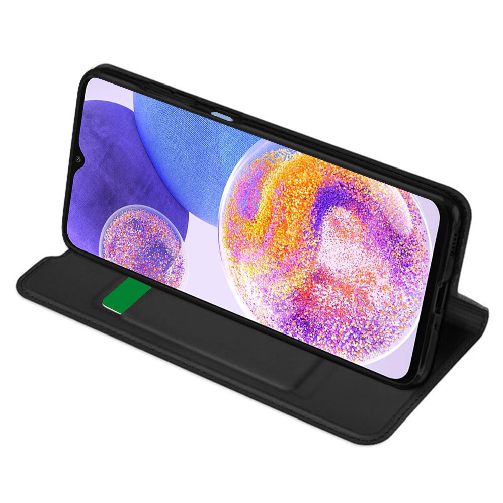 Coque pour Samsung Galaxy A23 5G A236 / A23 A235, Techsuit, Magskin Book, Noire