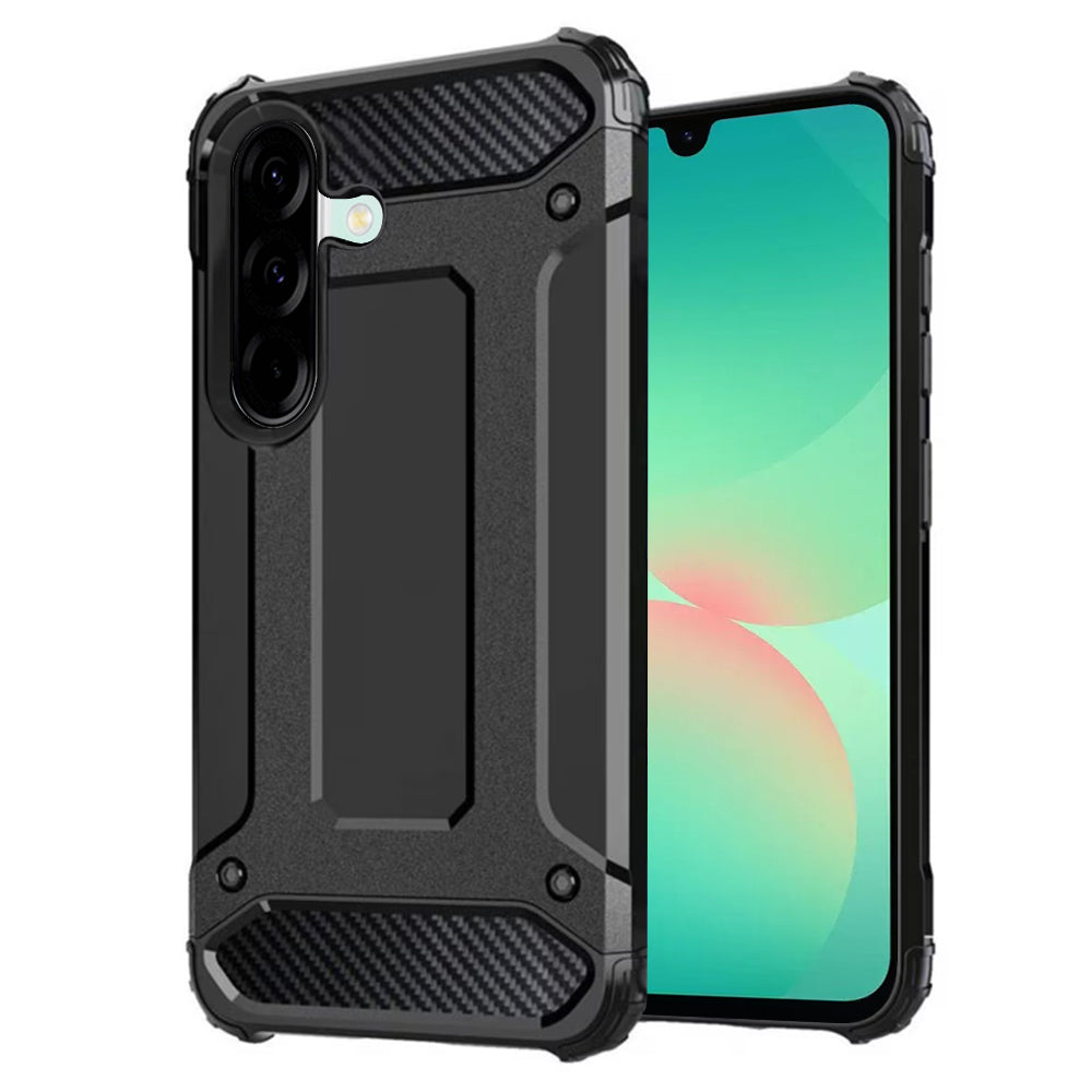Coque pour Samsung Galaxy A26 A266, Techsuit, Hybrid Armor, Noire