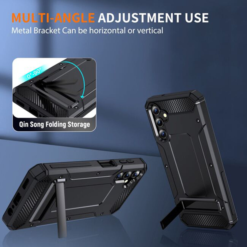 Coque pour Samsung Galaxy A26 A266, Techsuit, Hybrid Armor, Noire