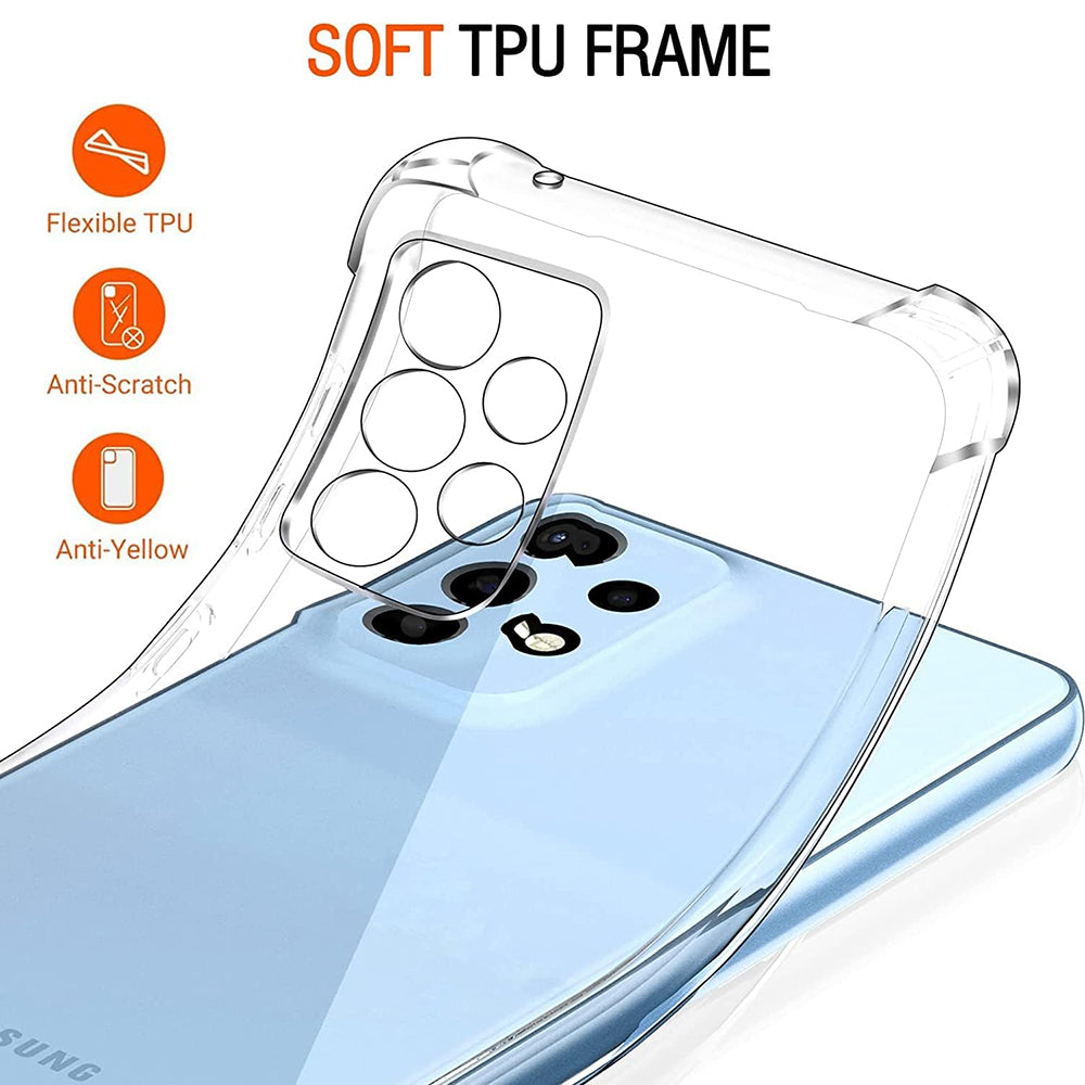 Coque pour Samsung Galaxy A33 5G A336, Techsuit, Antichoc Claire, Transparente