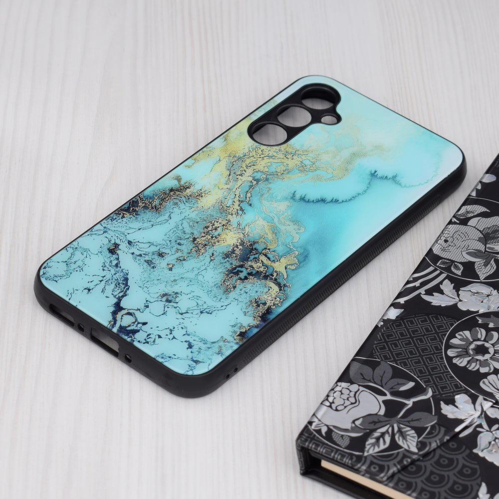 Étui pour Samsung Galaxy A34 A346, Techsuit, Glaze, Bleu