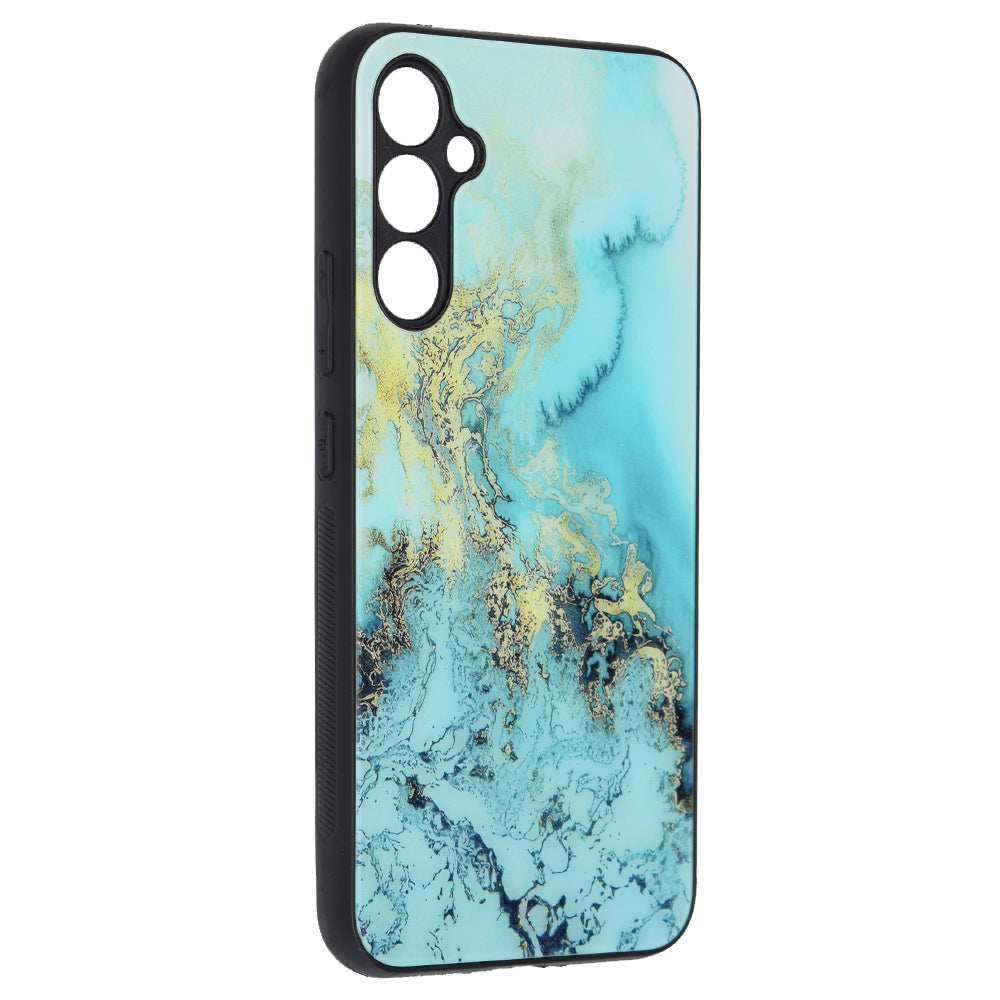 Étui pour Samsung Galaxy A34 A346, Techsuit, Glaze, Bleu