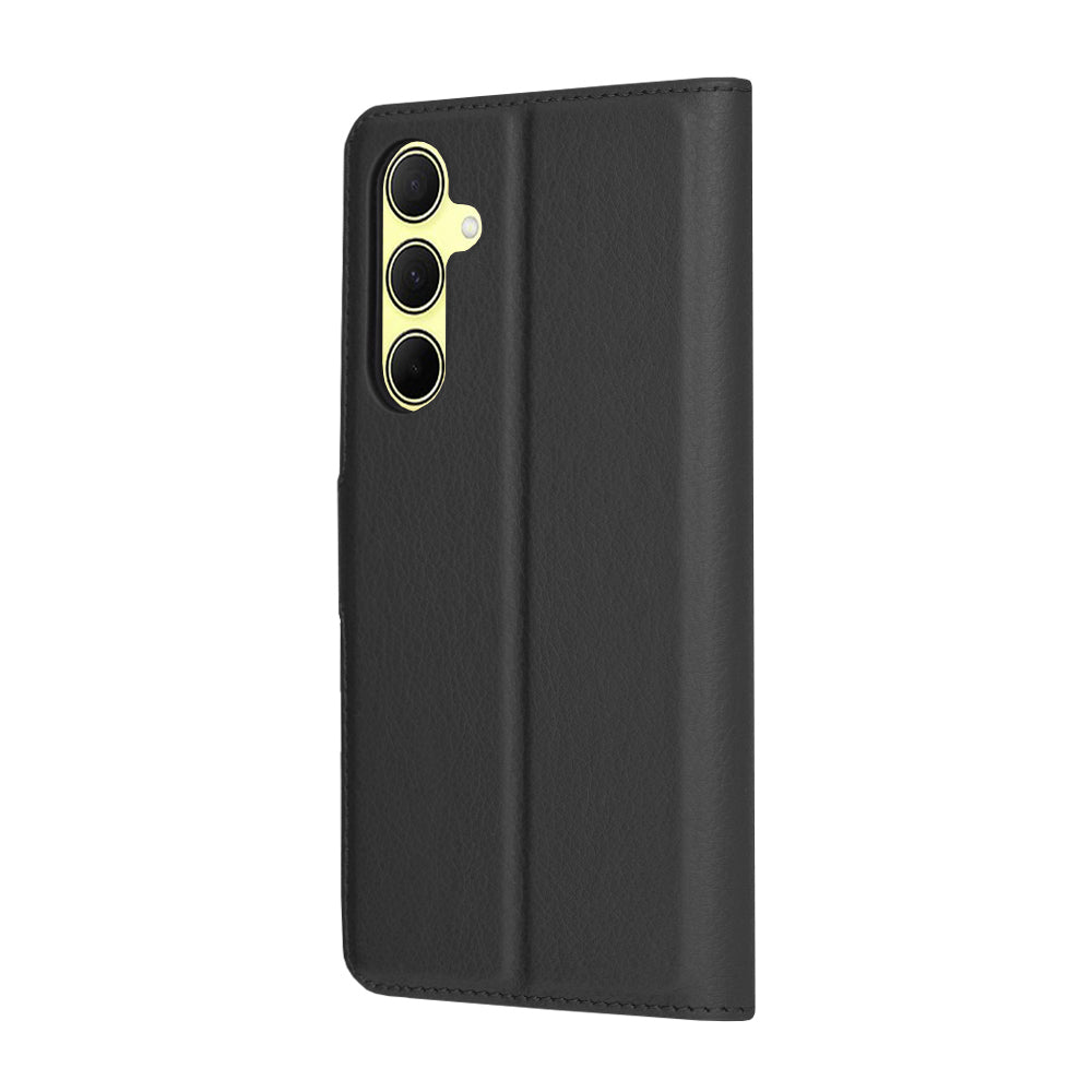 Coque pour Samsung Galaxy A35 5G A356, Techsuit, Folio en cuir, Noire