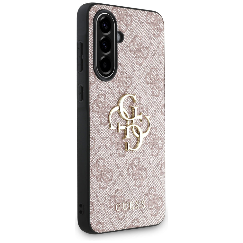 Étui pour Samsung Galaxy A36 A366, Guess, 4G Big Logo, Rose