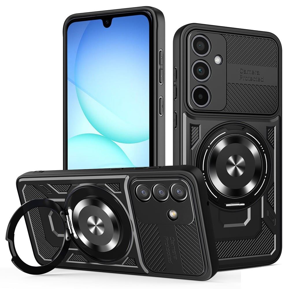 Case for Samsung Galaxy A37 5G, Techsuit, RuggedCam, Black