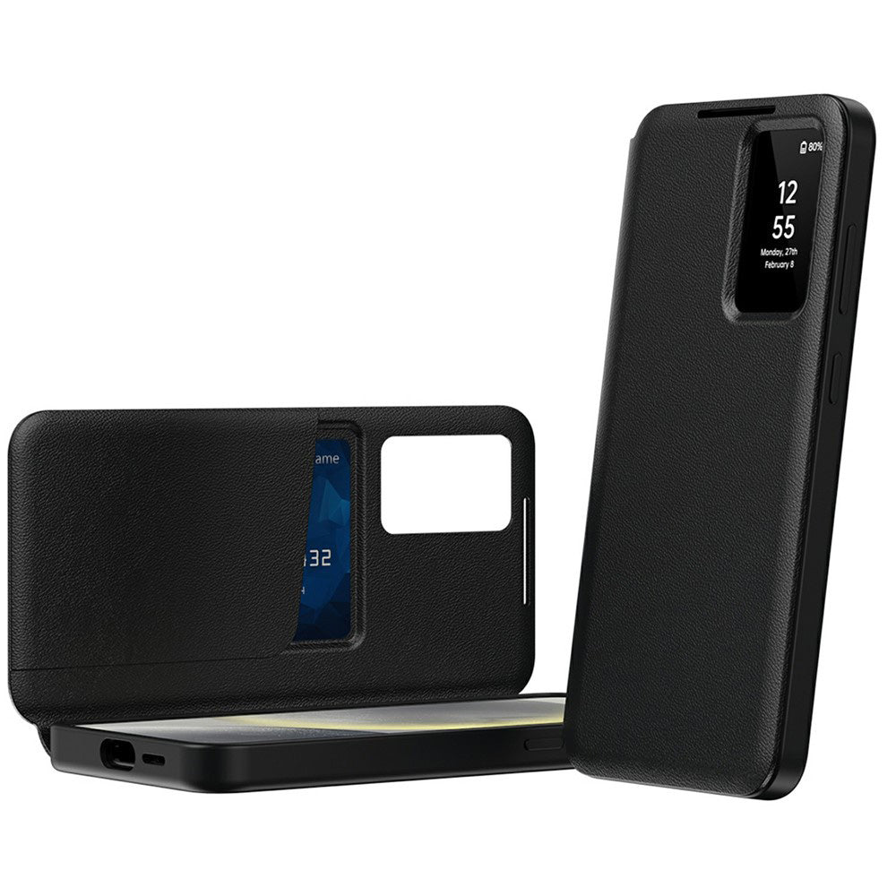 Case for Samsung Galaxy A37 5G, Techsuit, SmartView, Black