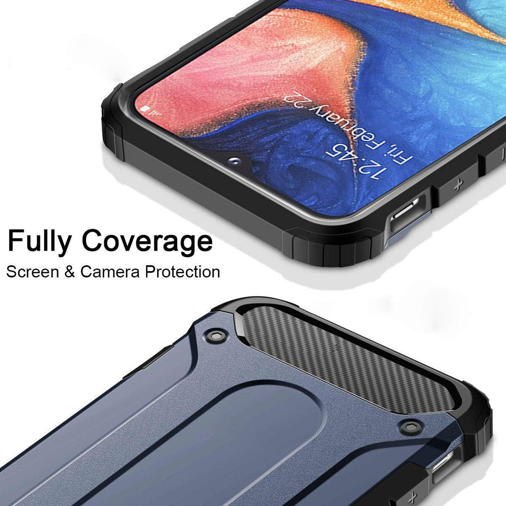 Coque pour Samsung Galaxy A40 A405, Techsuit, Hybrid Armor, Noire