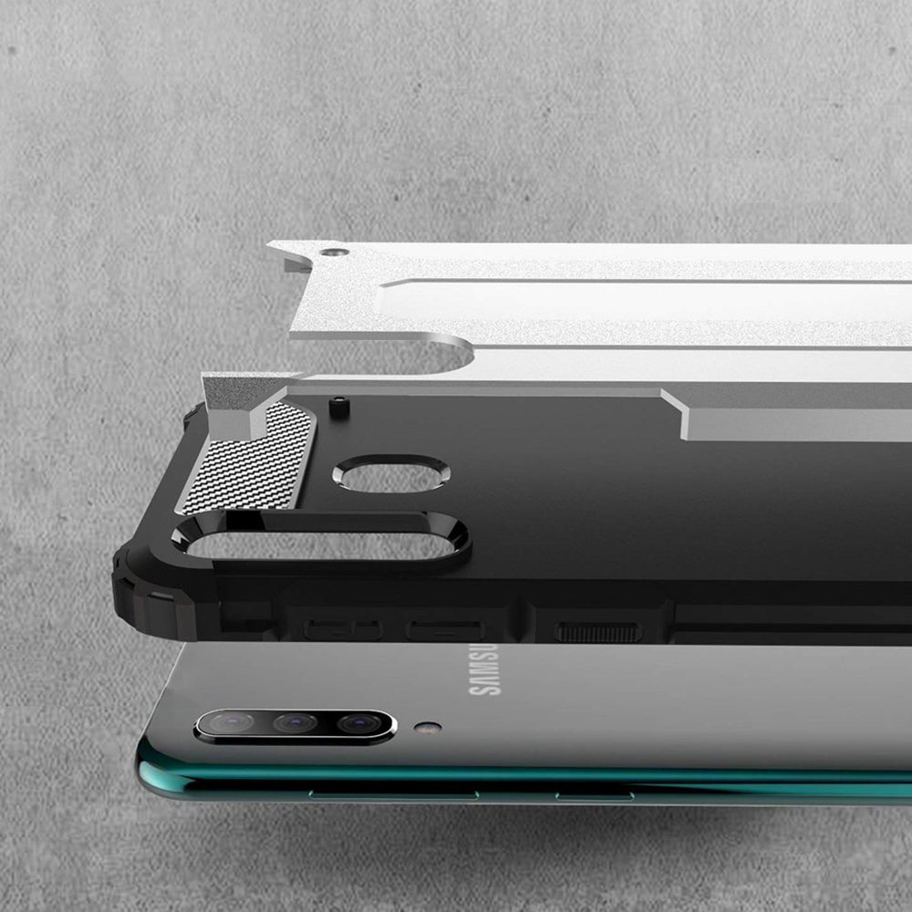Coque pour Samsung Galaxy A50s A507 / A30s A307 / A50 A505, Techsuit, Hybrid Armor, Noire