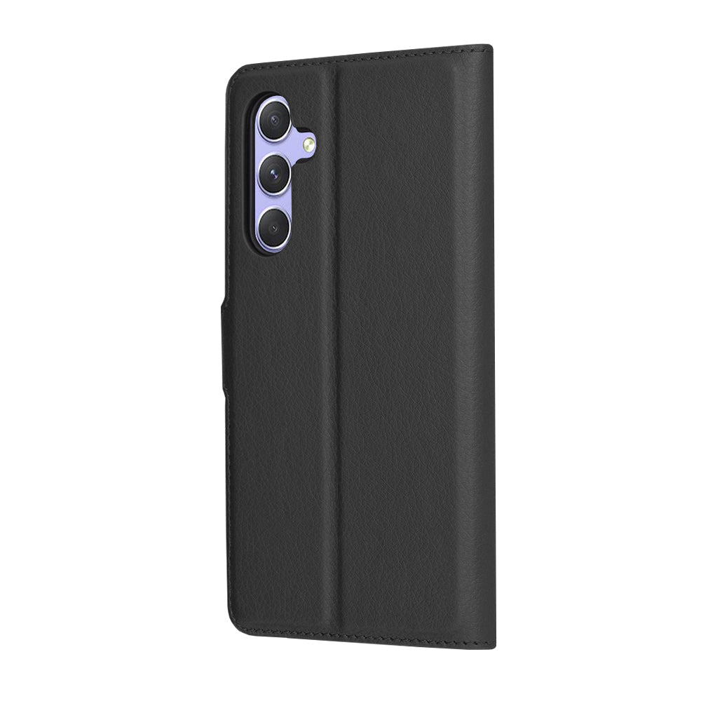 Coque pour Samsung Galaxy A54 A546, Techsuit, Leather Folio, Noire