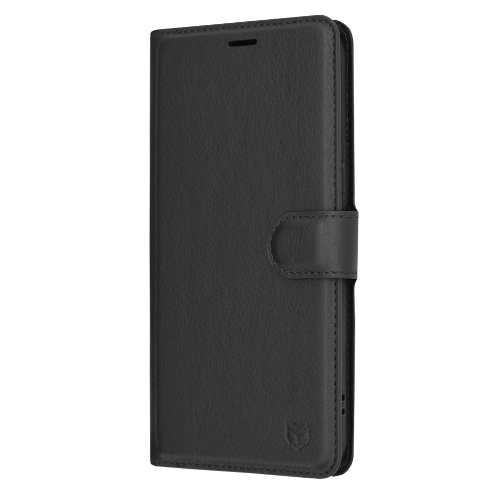 Coque pour Samsung Galaxy A54 A546, Techsuit, Leather Folio, Noire
