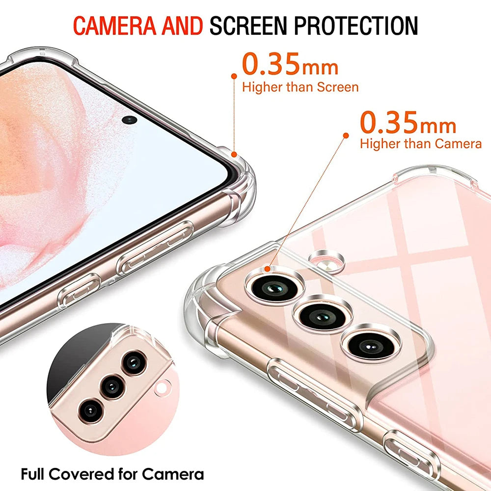 Coque pour Samsung Galaxy A54 A546, Techsuit, Antichoc Claire, Transparente