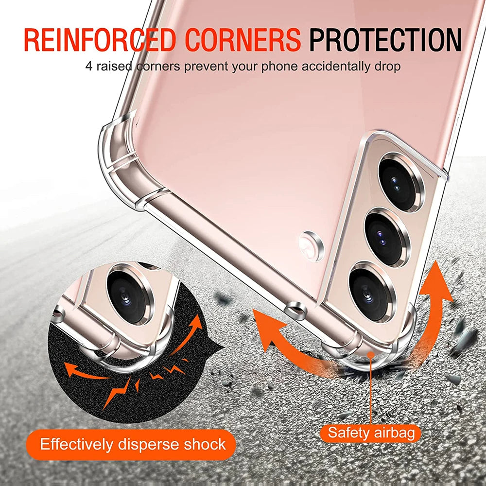 Coque pour Samsung Galaxy A54 A546, Techsuit, Antichoc Claire, Transparente