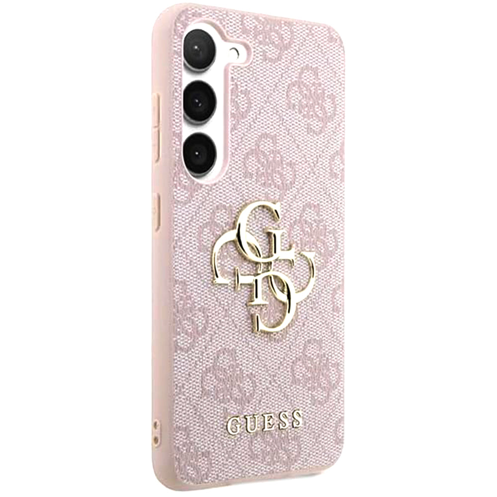 Étui pour Samsung Galaxy A55 5G A556, Guess, 4G Big Logo, Rose.