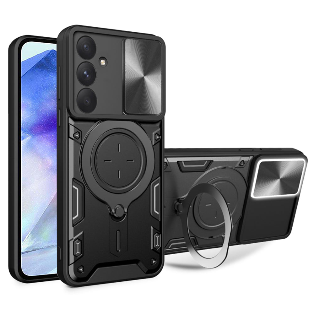 Coque pour Samsung Galaxy A55 5G A556, Techsuit, CamGuard Pro, Noire