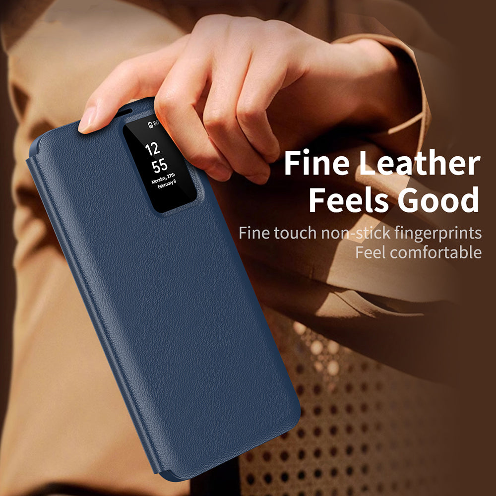 Coque pour Samsung Galaxy A55 5G A556, Techsuit, SmartView, Bleue