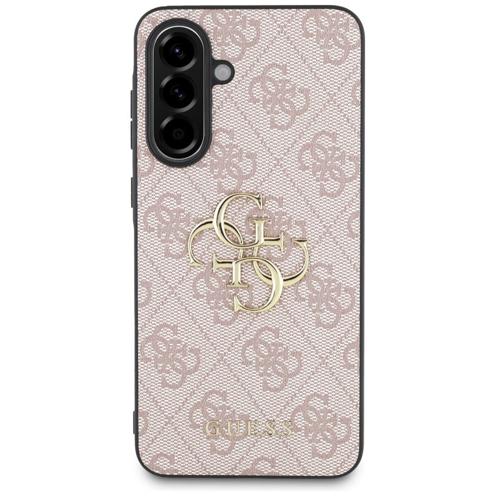 Étui pour Samsung Galaxy A56 A566, Guess, 4G Big Logo, Rose