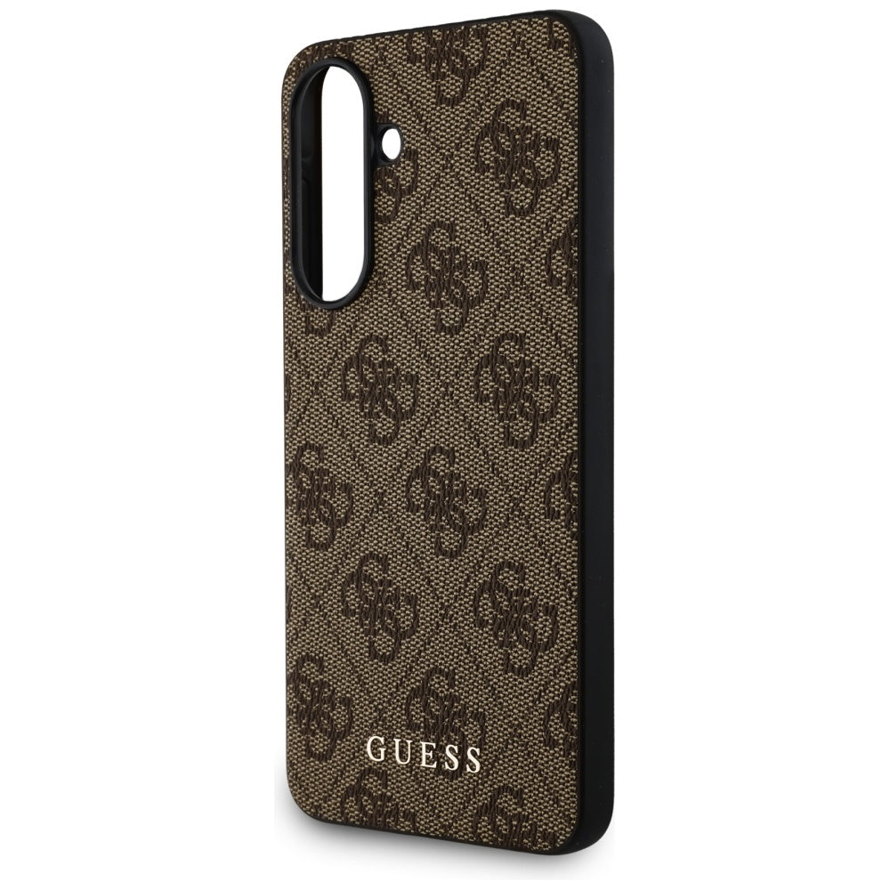 Étui pour Samsung Galaxy A56 A566, Guess, 4G Classic, Marron