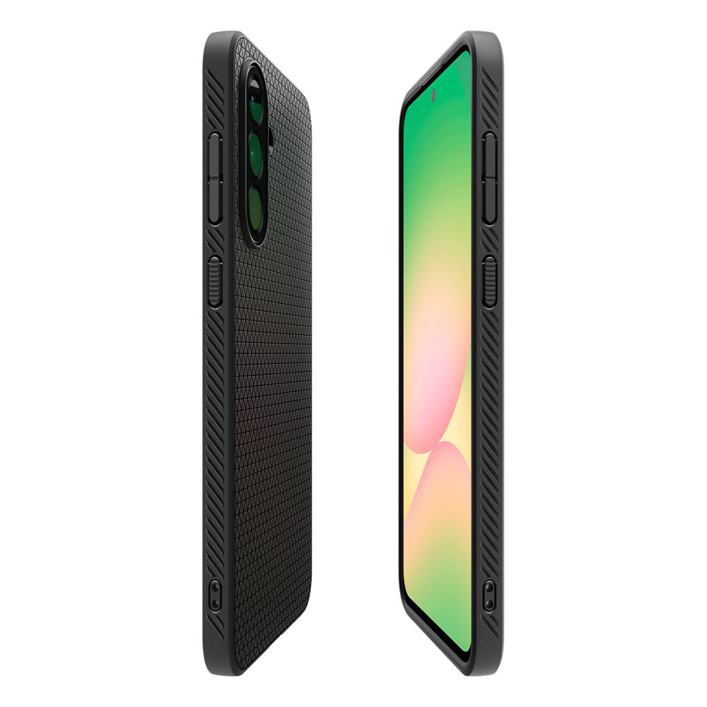 Étui pour Samsung Galaxy A56 A566, Spigen, Liquid Air, Noir Mat ACS09291