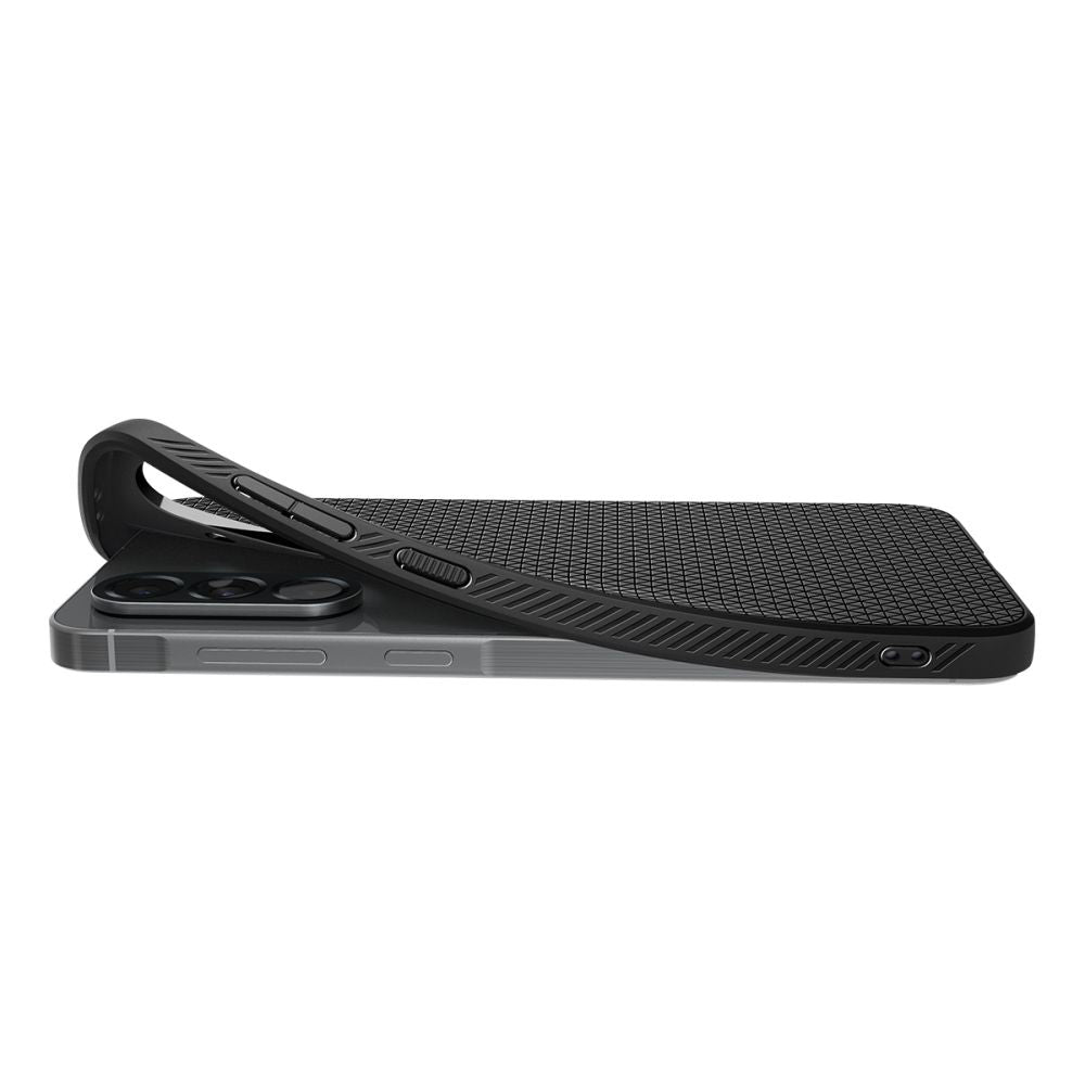 Étui pour Samsung Galaxy A56 A566, Spigen, Liquid Air, Noir Mat ACS09291